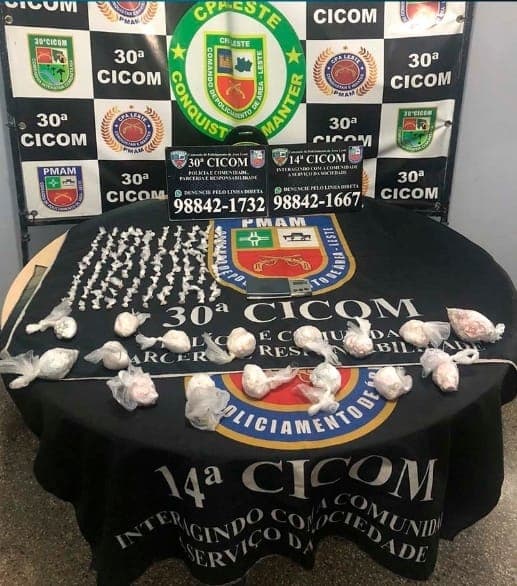 Polícia apreende 800 papelotes de drogas no Jorge Teixeira