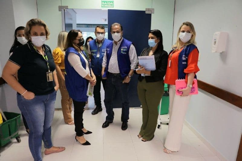 Vistoria técnica no hospital Nilton Lins e HUGV foi realizada pelo comitê de crise da SES