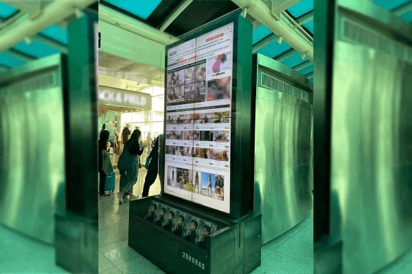 Telas do aeroporto Santos Dumont no RJ são hackeadas e exibem site pornô