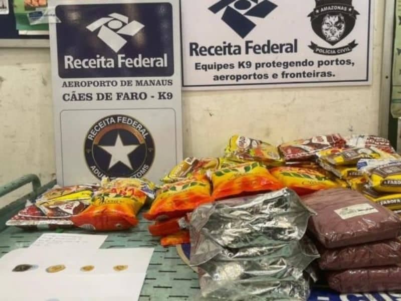 Drogas apreendidas em carga de alimentos iam para Turquia