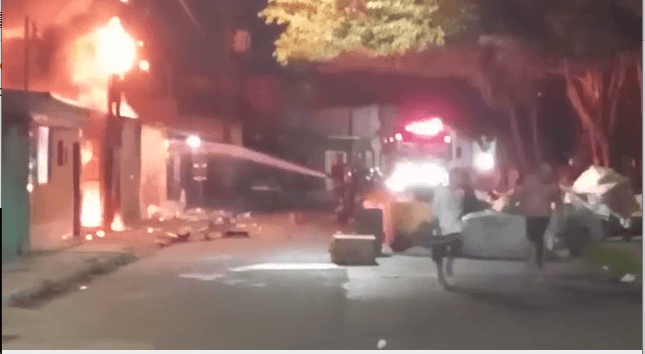 VEJA VÍDEO: Incêndio atinge casas na zona Norte