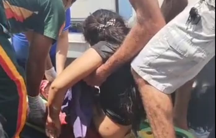 VÍDEO: Mulher é baleada dentro de ônibus em Iranduba