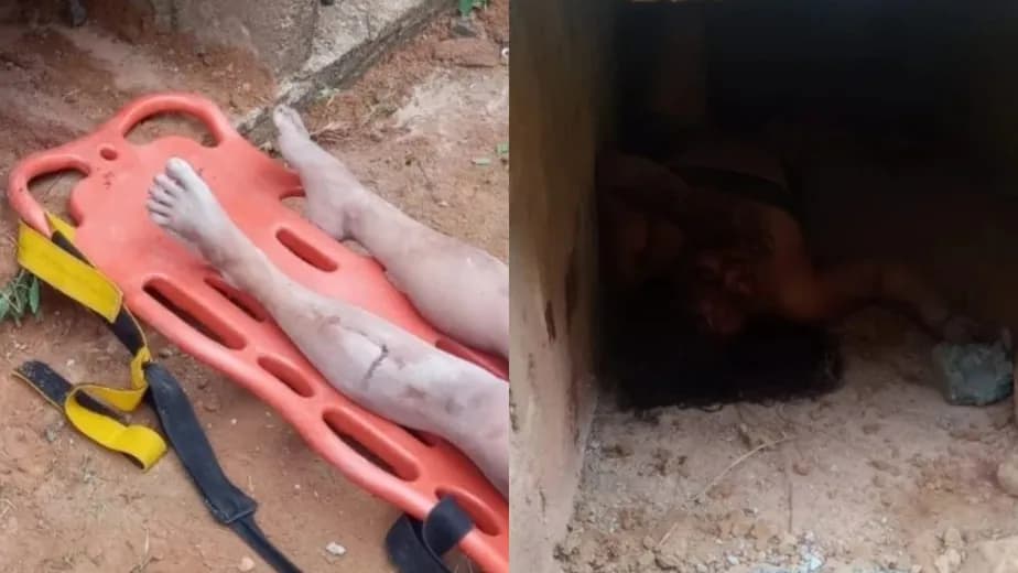 Mulher resgatada após ser enterrada viva está na UTI