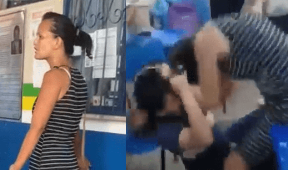 VÍDEO: Mãe invade escola e agride aluna para defender filho de bullying em Manaus