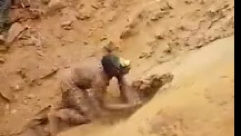 CENA CHOCANTE: Homem resgata nove colegas após mina desabar no Congo