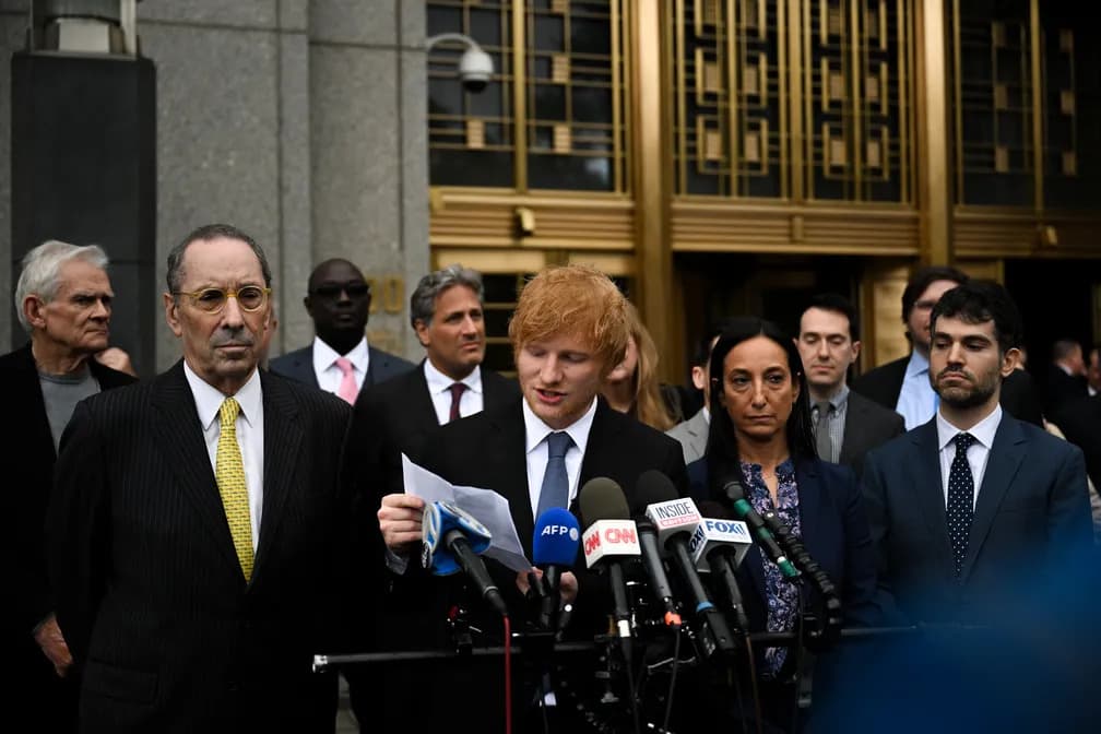 Cantor Ed Sheeran é inocentado de acusação de plágio