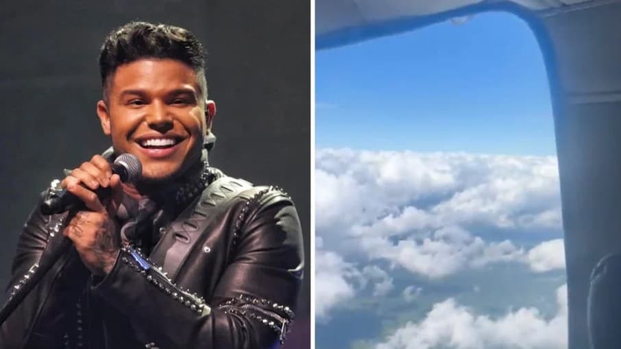 VÍDEOS: Fuselagem de avião com banda de Tierry se abre no ar e piloto faz pouso de emergência