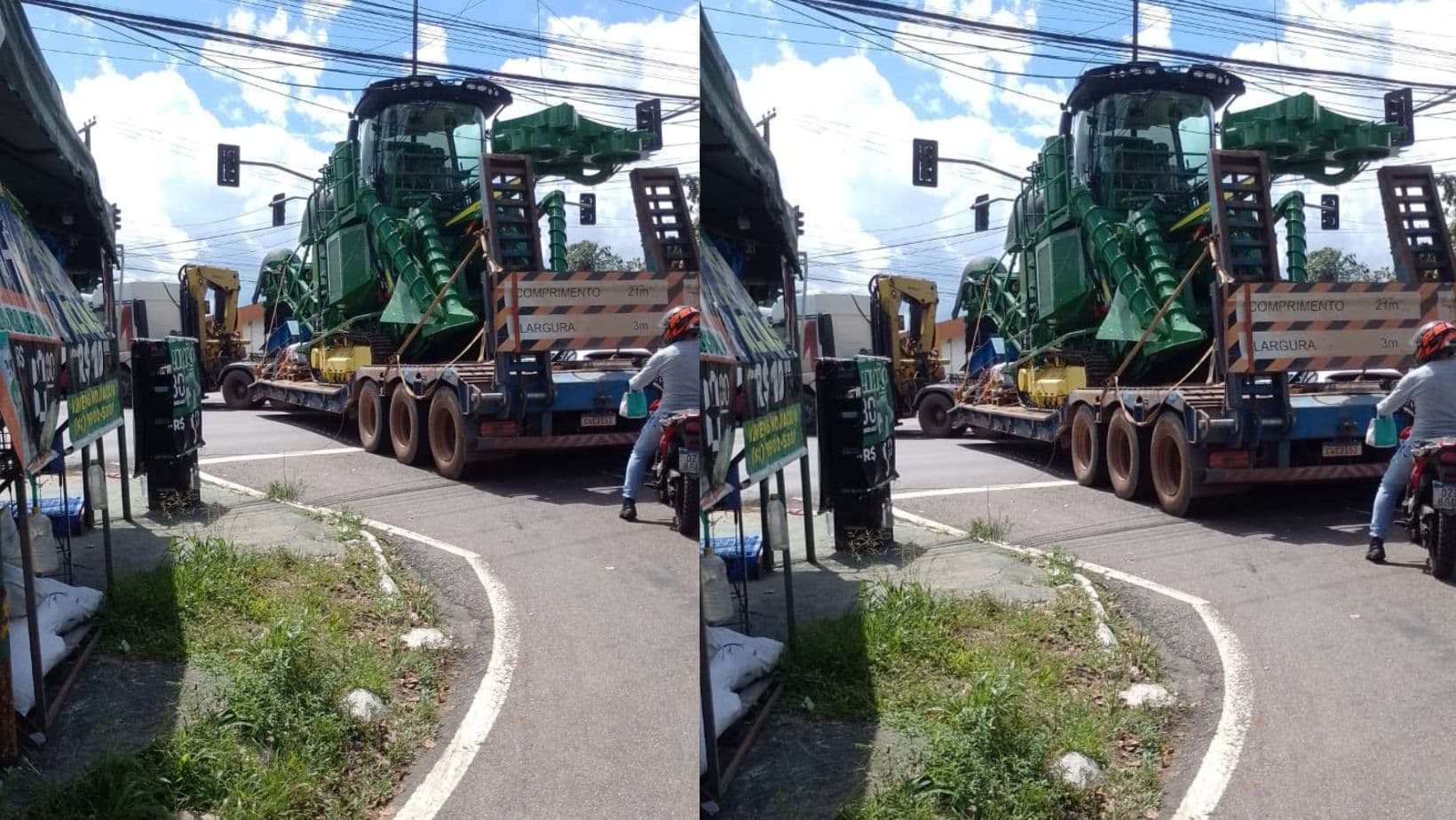VÍDEO: Caminhão arranca fios de semáforo e deixa avenida Max Teixeira interditada