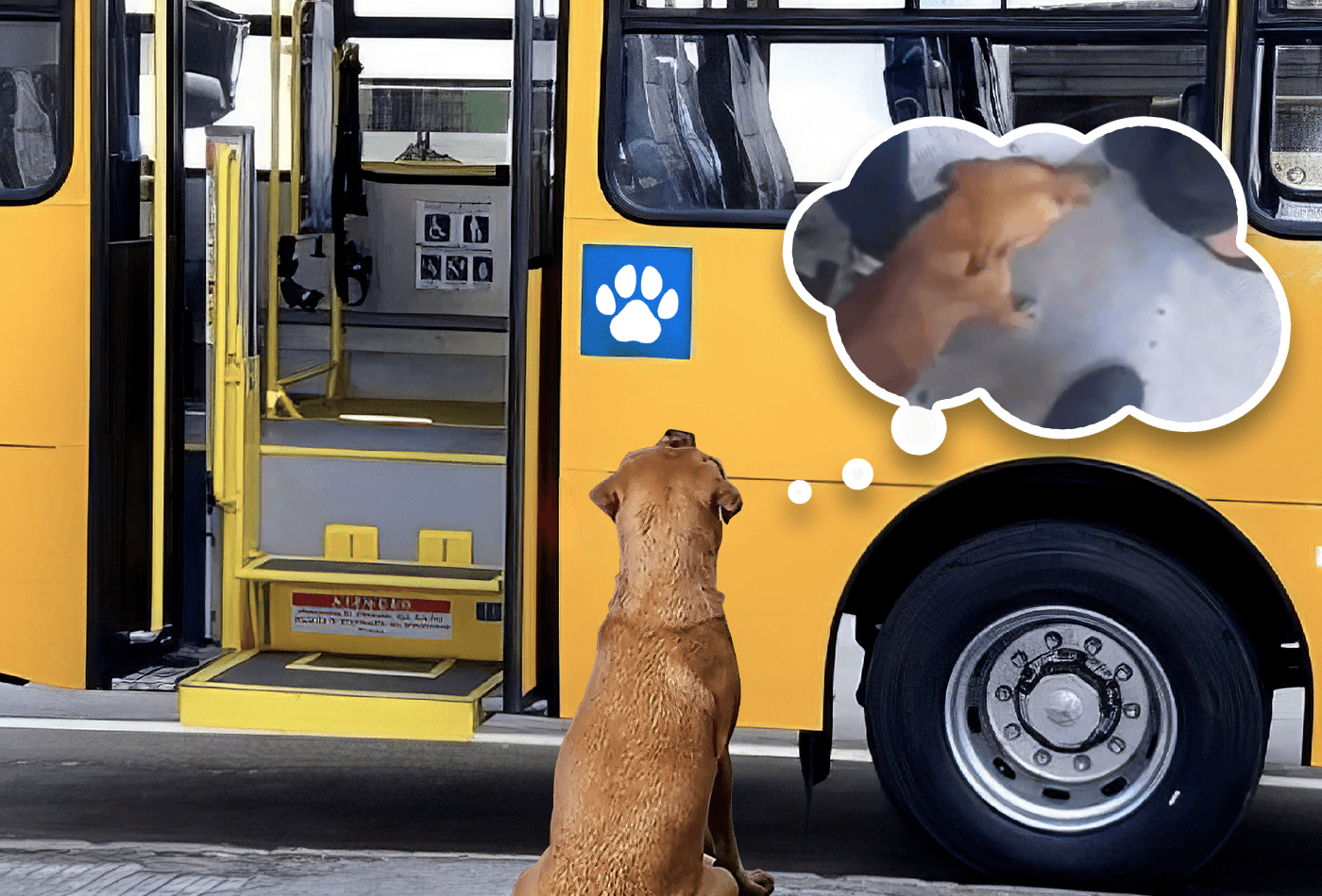 VÍDEO: Cachorro “caramelo” viraliza na web ao pegar ônibus em Manaus