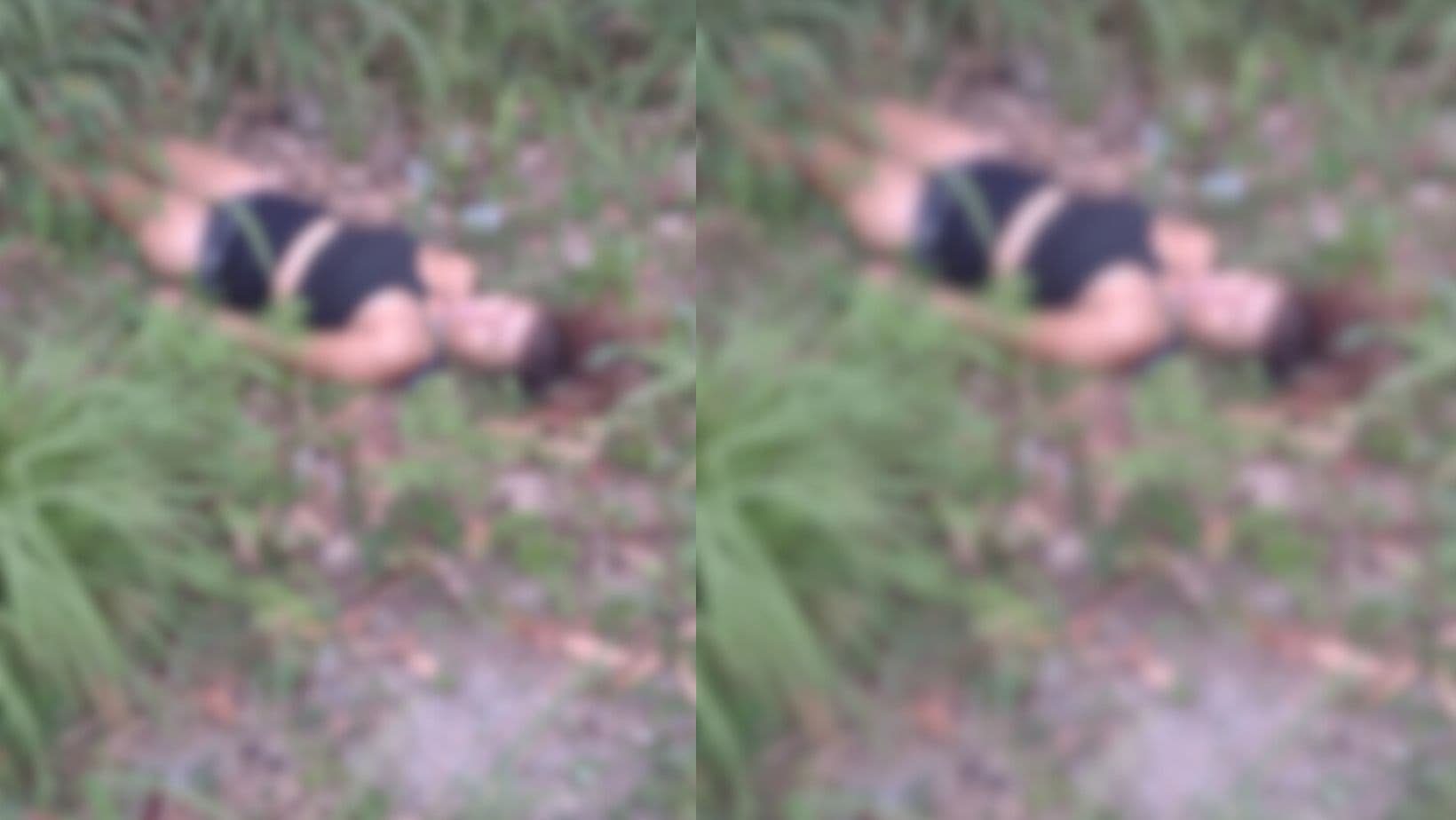 VÍDEO: Suspeita de roubo em “área vermelha” é encontrada agonizando em área de mata, em Manaus