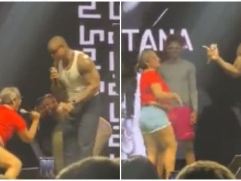 VÍDEO: Léo Santana interrompe show após fã fazer gestos obscenos no palco