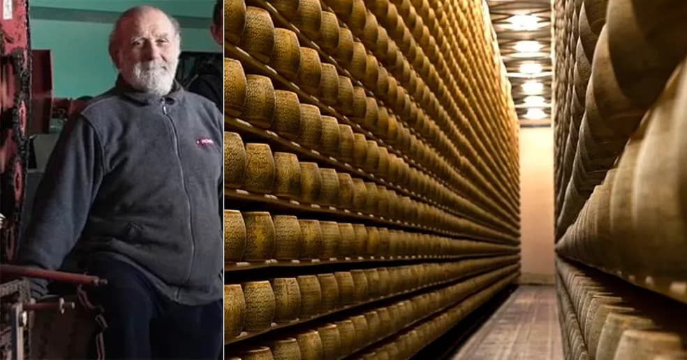 Homem morre na Itália após ser soterrado por toneladas de queijo