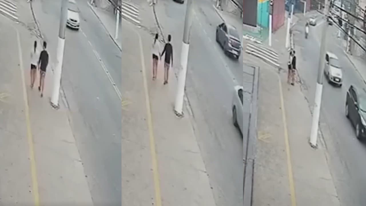 Último beijo: Motorista bêbado atropela casal que se beijava na calçada