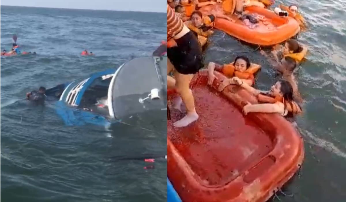 Barco com 50 passageiros naufraga no Rio Tapajós