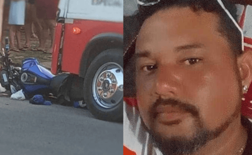 Homem morre a caminho de lanchonete ao ter moto atingida por micro-ônibus, em Manaus