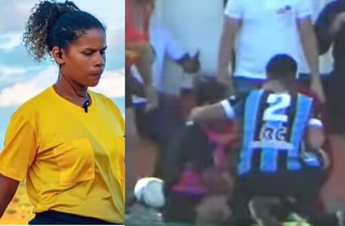 VÍDEO: Assistente de arbitragem morre após se sentir mal durante partida de futebol, na Bahia