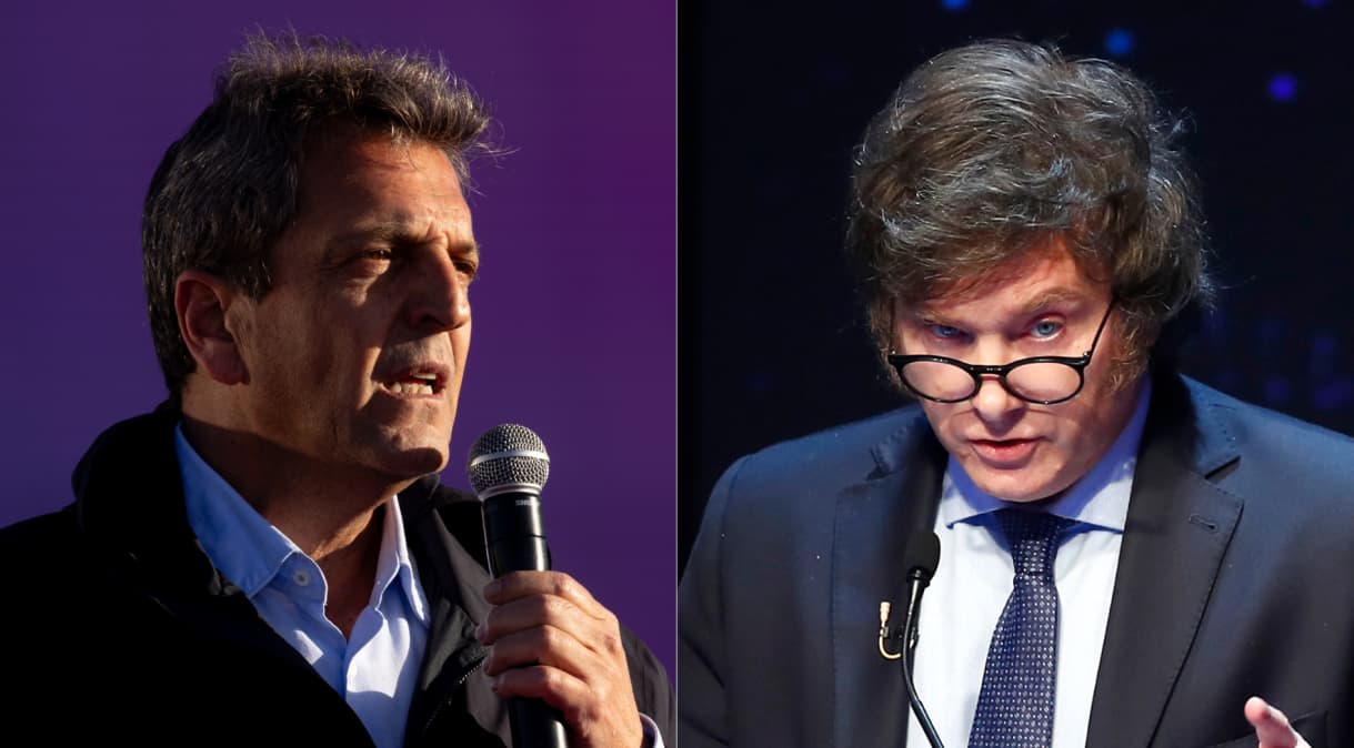 Massa e Milei vão para o segundo turno da eleição presidencial na Argentina