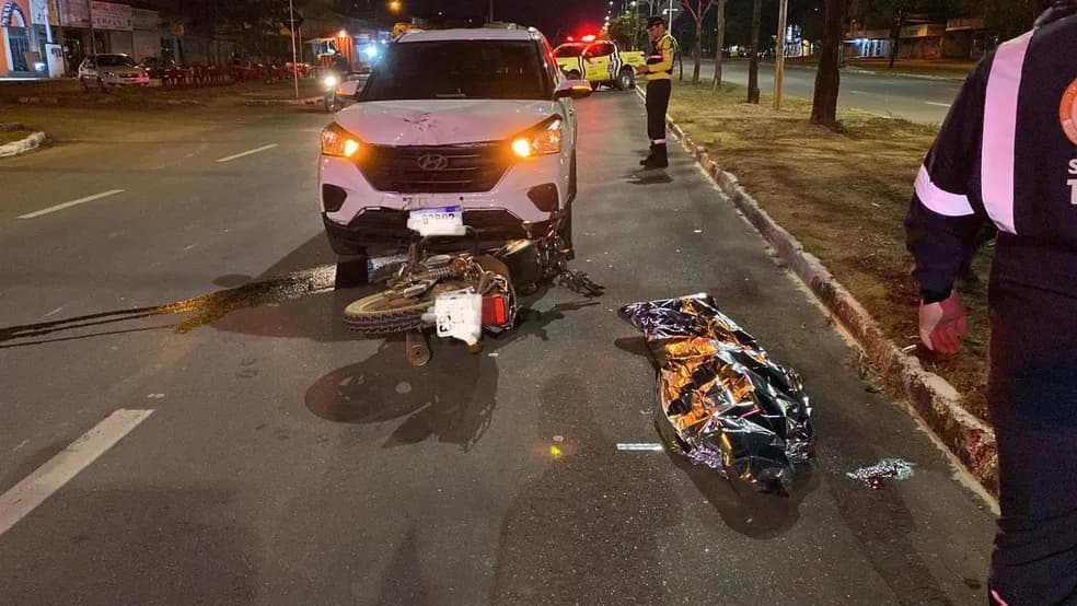 Idoso morre após trafegar na contramão e ser atingido por carro, em Palmas