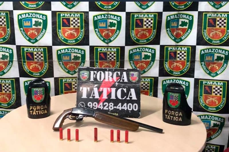 Após denúncia, Força Tática apreende espingarda na zona Sul de Manaus