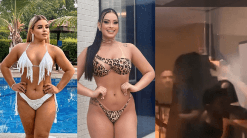 VÍDEOS: Candidatas se estapeiam após uma falar que a outra ‘não tinha beleza’ para o concurso, em Manaus