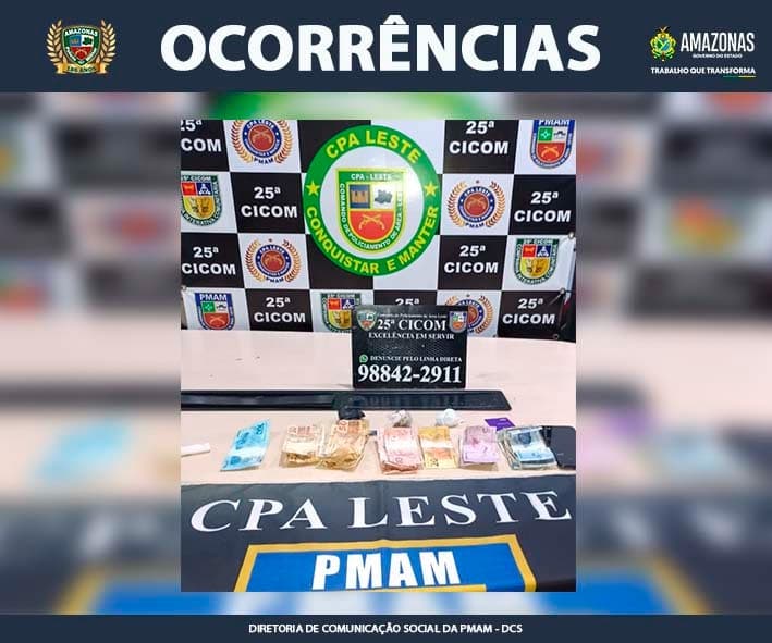 Cinco pessoas são presas no fim de semana por tráfico de drogas em Manaus