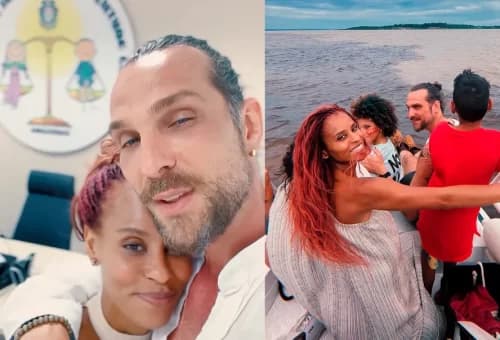 VÍDEO: Ex-Rougee Aline Wirley e o ator Igor Rickli comemoram guarda provisória de novos filhos