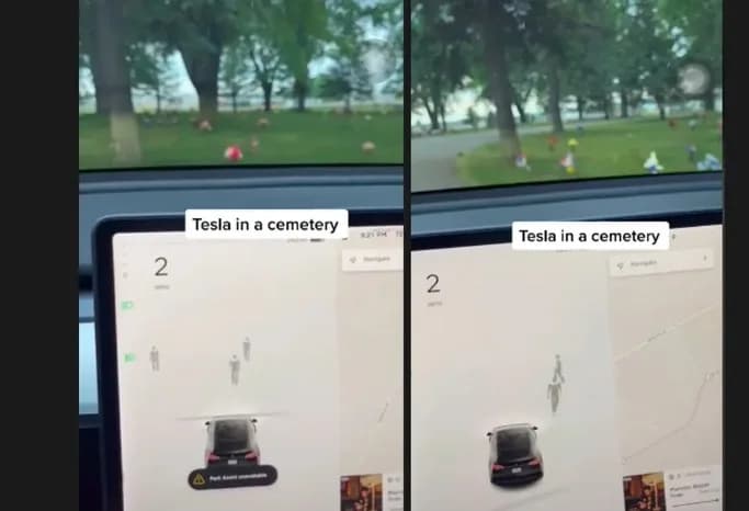 VÍDEO: Câmera de carro Tesla detecta “fantasmas” durante passeio em cemitério