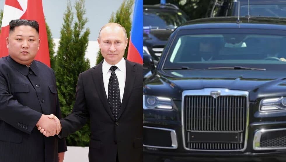 Putin presenteia líder norte-coreano com carro de luxo