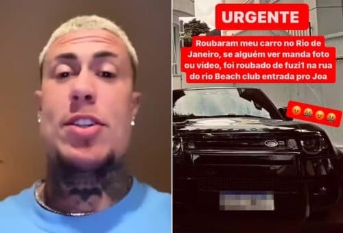 MC Daniel tem carro de luxo roubado por homens armados de fuzil, no RJ