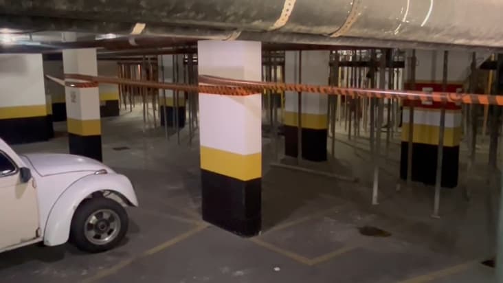 Veja novas fotos do prédio evacuado no litoral de SP; moradores são autorizados a pegar pertences