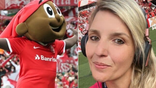 Jornalista denuncia ter sofrido importunação sexual por mascote do Inter