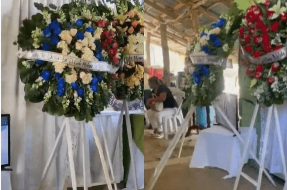 VÍDEO: Em velório, coroa de flores balança sozinha e assusta familiares