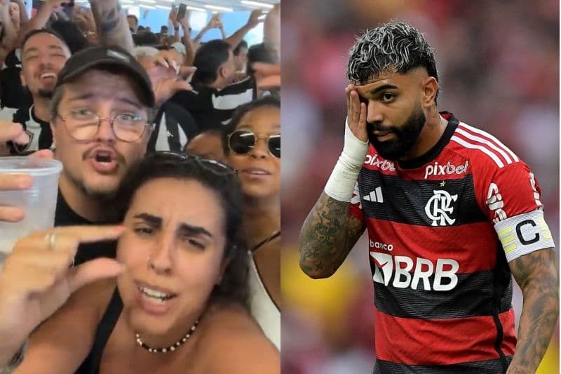 VÍDEO: Torcedores do Botafogo debocham de antidoping de Gabigol com “Chama Samu”