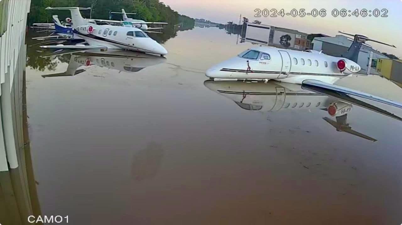 IMAGENS DA CALAMIDADE: Inundado, Aeroporto de Porto Alegre suspende operações até o fim de maio