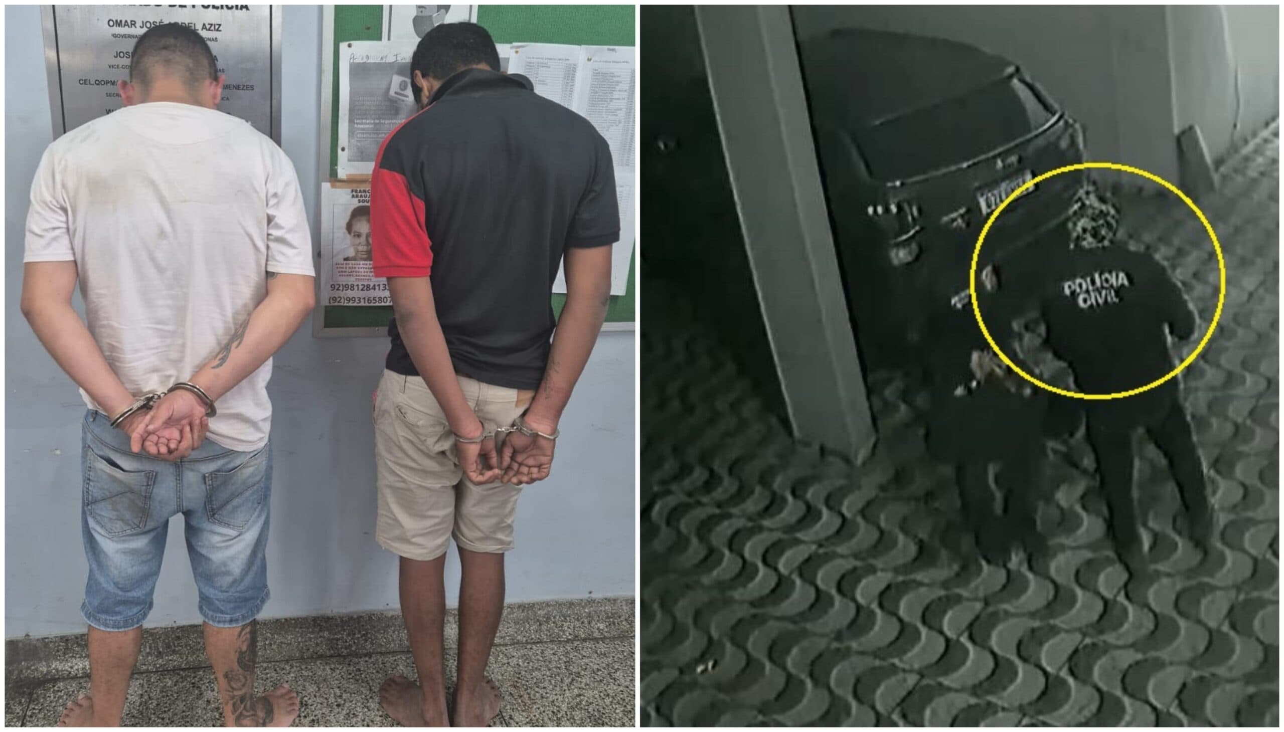 VÍDEO: Assaltantes que usavam uniforme da Polícia Civil são presos, em Manaus