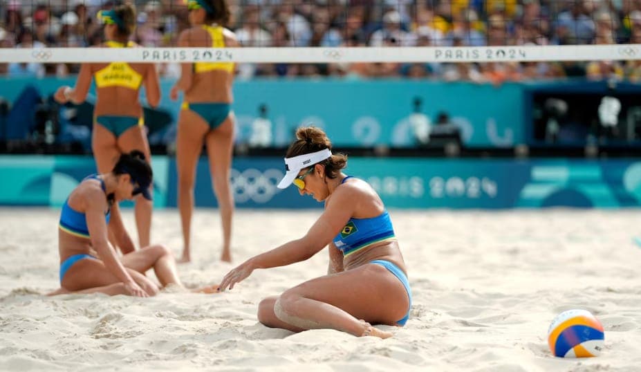 Brasil é eliminado pela Austrália no vôlei de praia feminino nas Olimpíadas de Paris