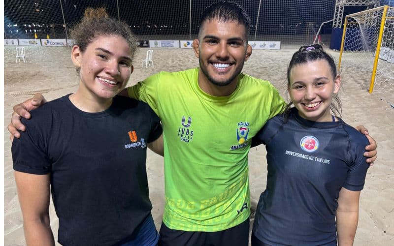 Amazonas é ouro triplo no beach wrestling amazonense nos JUBs Praia 2024