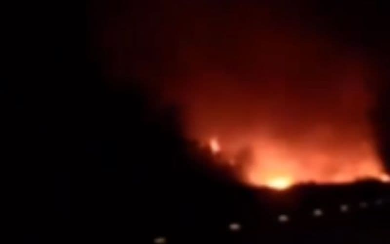 VÍDEO: Incêndio de grandes proporções atinge área de mata na AM-70