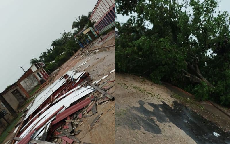VÍDEO: Temporal deixa pessoas feridas e danos em imóveis em Envira