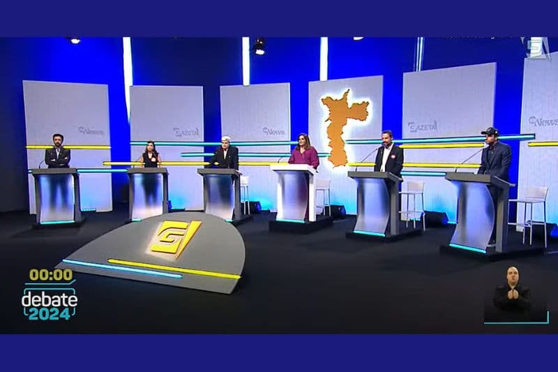 VÍDEOS: Em debate, Marçal troca ofensas e acusações com adversários e encara Datena