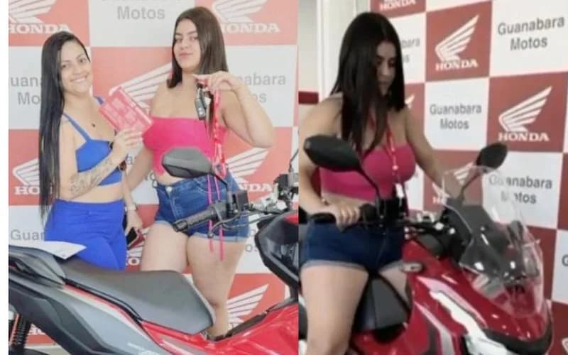 Irmãs têm moto 0 km roubada 10 minutos após saírem da concessionária