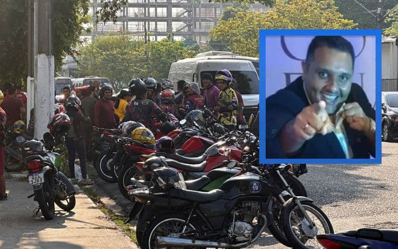 VÍDEO: Motoristas de aplicativo realizam manifestação por morte de colega em Manaus