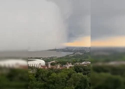 VÍDEO: Ciclone extratropical tem ventos acima de 100km/h no Rio Grande do Sul