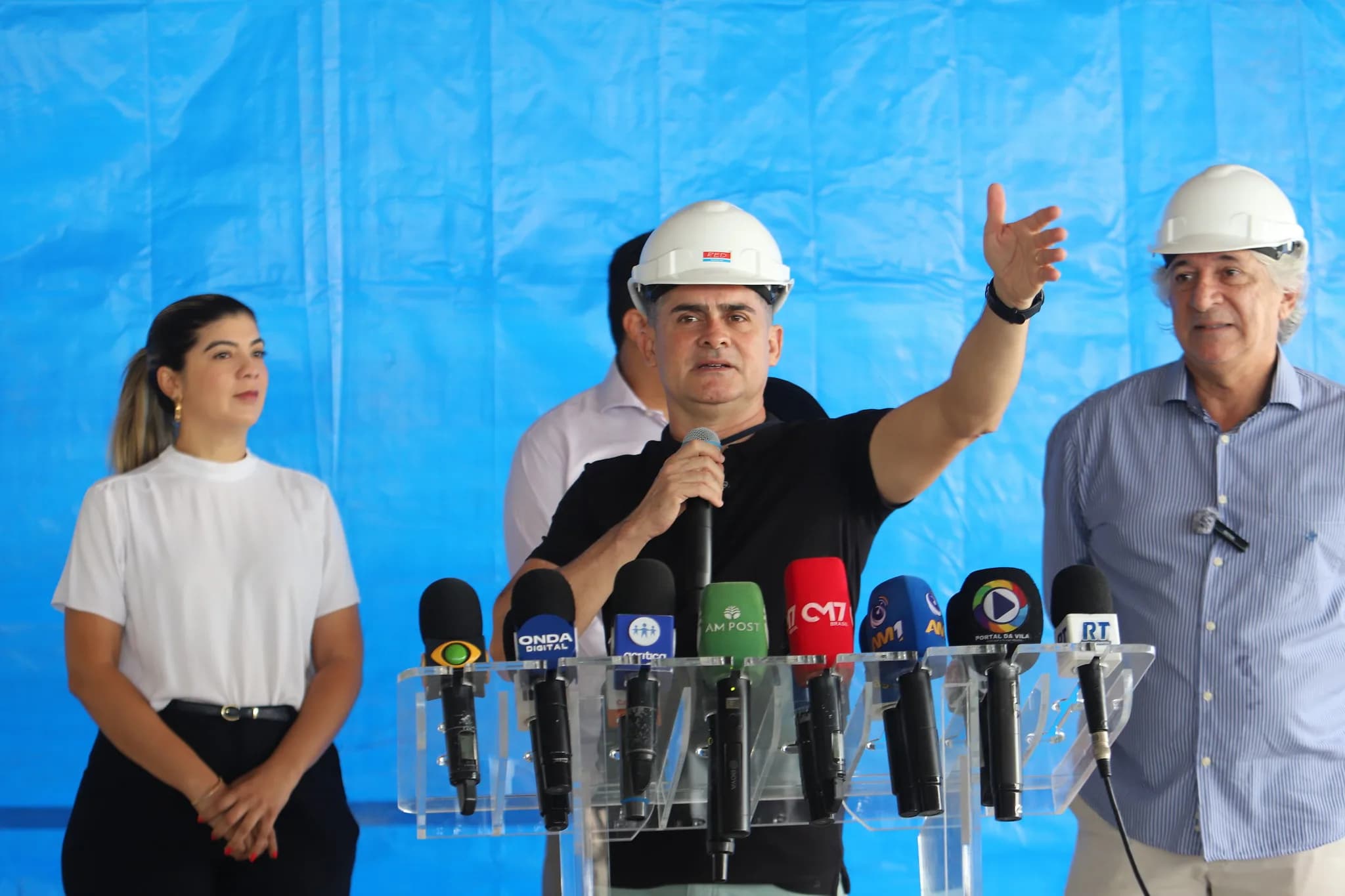 Em visita ao canteiro de obras do Parque Encontro das Águas, David Almeida anuncia investimento de quase R$ 70 milhões