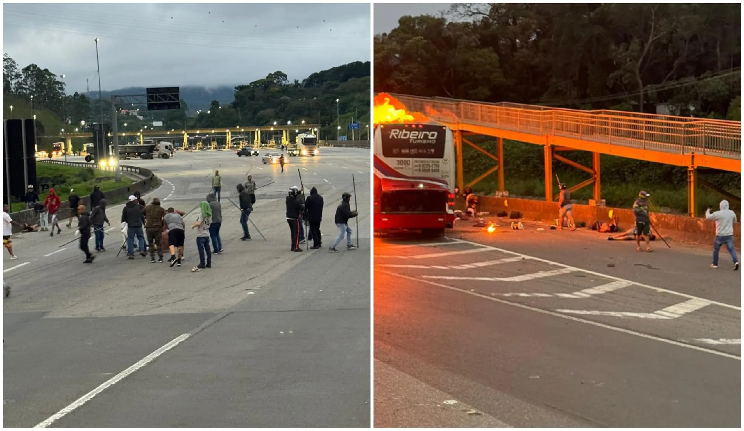 ATAQUE BRUTAL: Vídeo mostra barbárie de palmeirenses contra cruzeirenses  que resulta em morte e ônibus incendiado