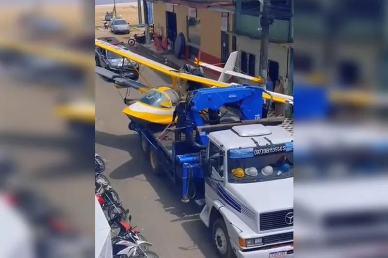 Avião anfíbio faz pouso forçado no distrito de Caiambé, em Tefé