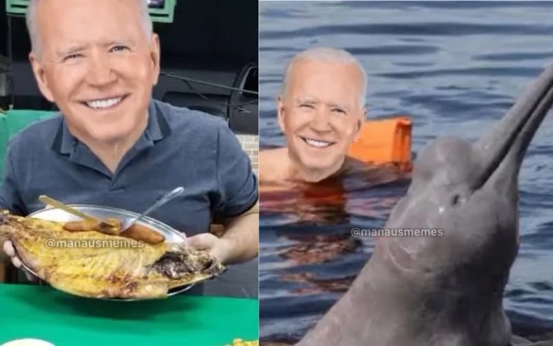 VÍDEO: Memes de visita do presidente Joe Biden a Manaus invadem a internet