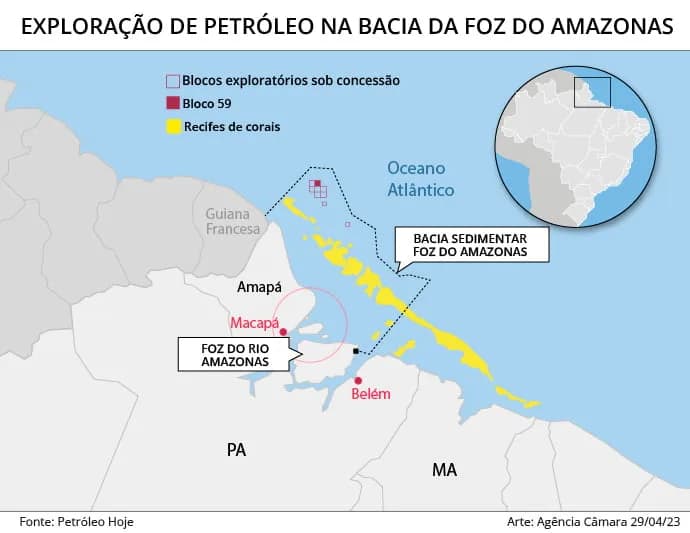 Exploração de petróleo na foz do Rio Amazonas é tema de audiência pública na Câmara dos Deputados