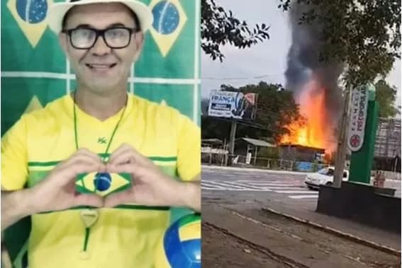 VÍDEO: Casa de autor de explosões em Brasília é incendiada em Santa Catarina