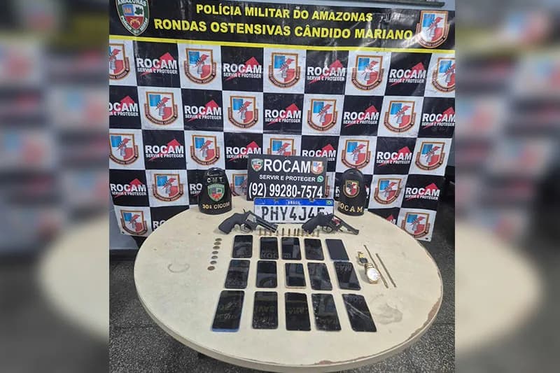 Quatro homens são presos por envolvimento em roubo à autoescola na zona Leste de Manaus